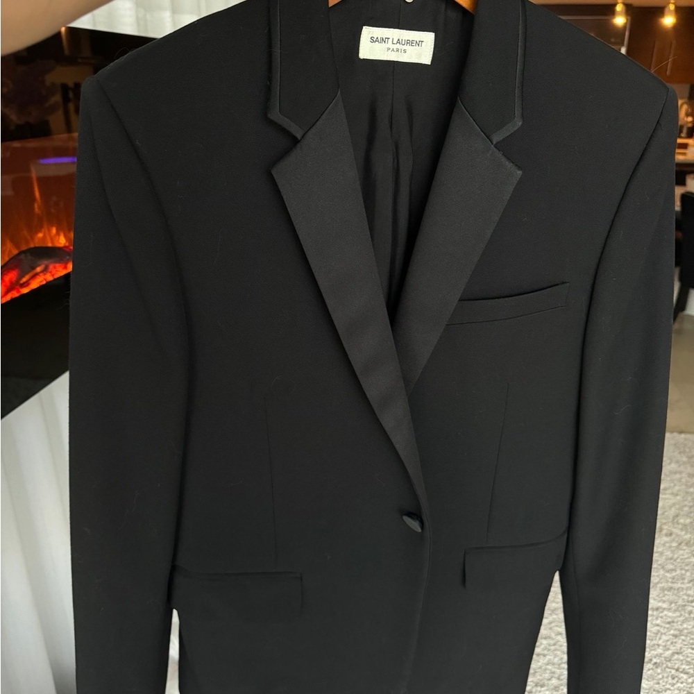 Super chick woman Yves Saint Laurent tux blazer brand new